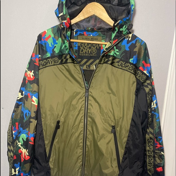 Superdry L rain/wind  urban camouflage jacket. - Picture 1 of 3